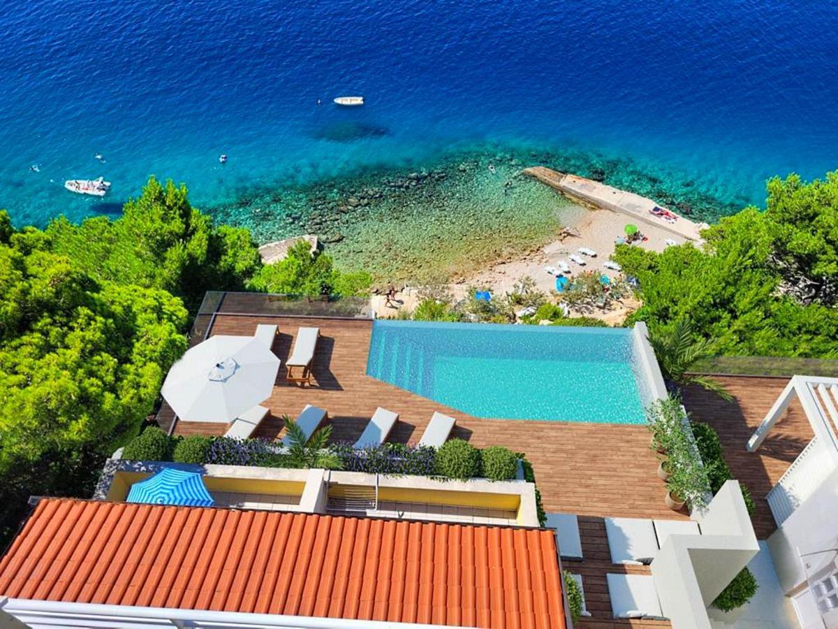 Luxury Apartments Villa Ruzmarina With New Heated Infinity Pool And Lounge Area Marusici  المظهر الخارجي الصورة
