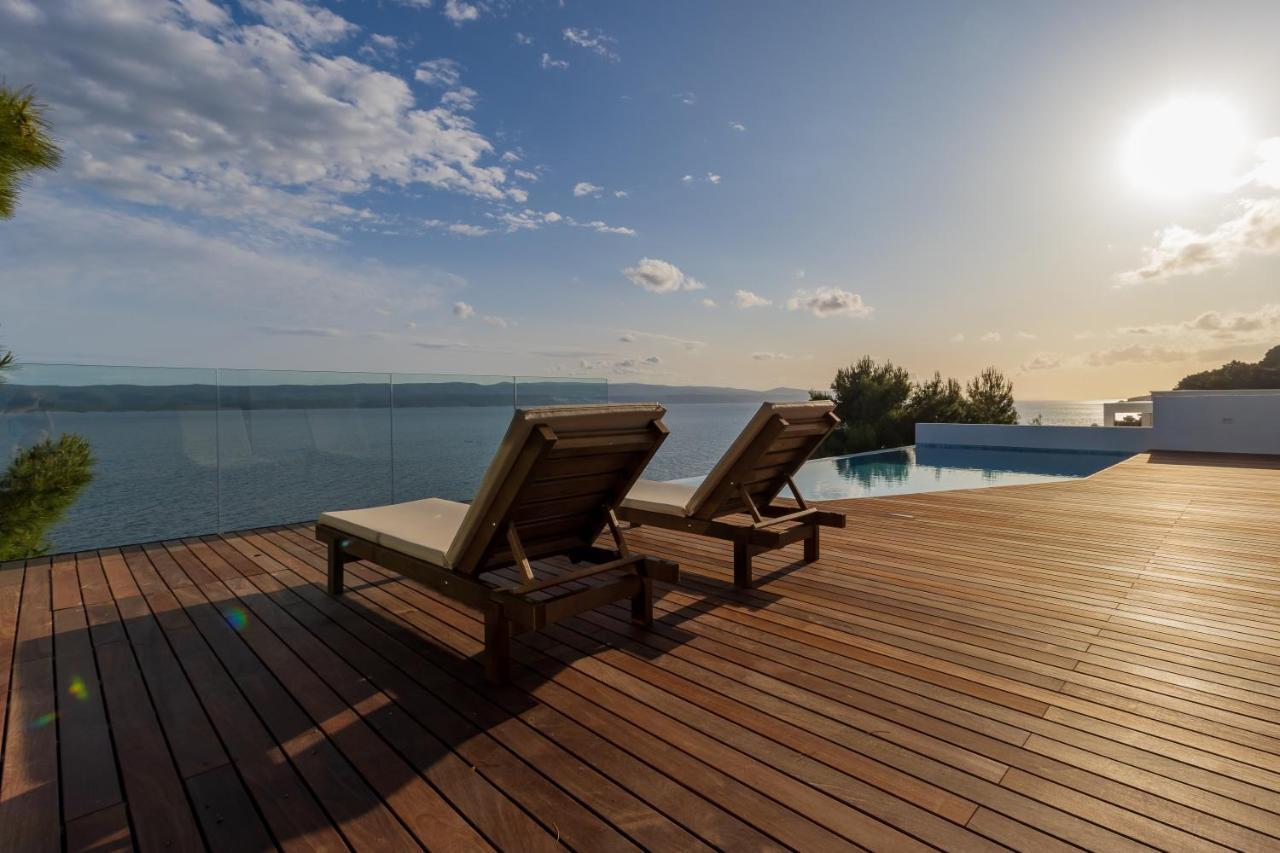 Luxury Apartments Villa Ruzmarina With New Heated Infinity Pool And Lounge Area Marusici  المظهر الخارجي الصورة