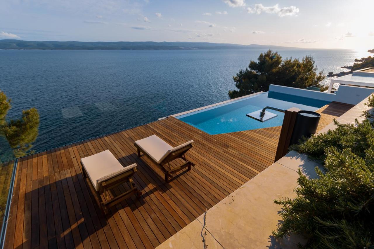 Luxury Apartments Villa Ruzmarina With New Heated Infinity Pool And Lounge Area Marusici  المظهر الخارجي الصورة