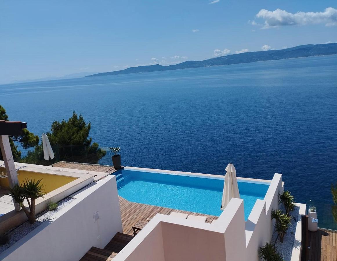 Luxury Apartments Villa Ruzmarina With New Heated Infinity Pool And Lounge Area Marusici  المظهر الخارجي الصورة