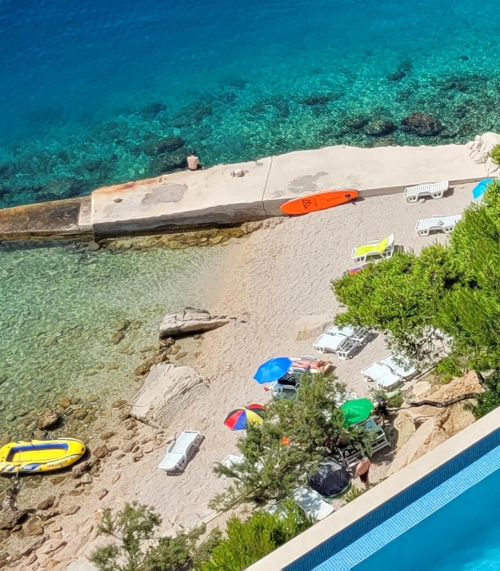 Luxury Apartments Villa Ruzmarina With New Heated Infinity Pool And Lounge Area Marusici  المظهر الخارجي الصورة