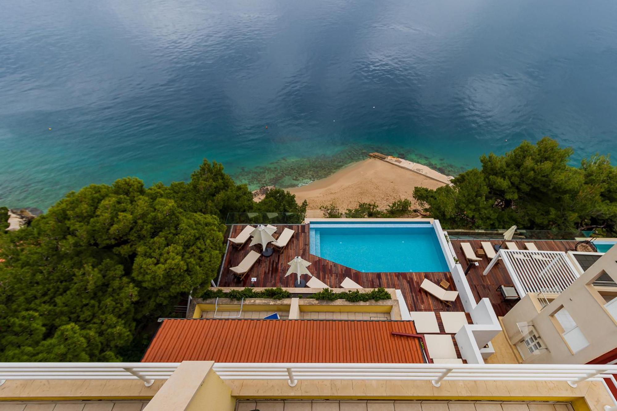 Luxury Apartments Villa Ruzmarina With New Heated Infinity Pool And Lounge Area Marusici  المظهر الخارجي الصورة